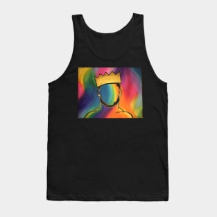 King (black, rainbow, God-fearing) Tank Top